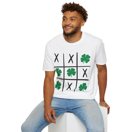 Tic Tac Toe Shamrock Shirt, St. Patrick's tee