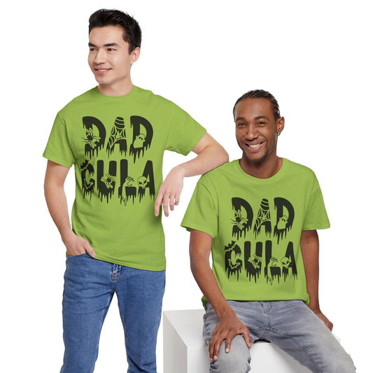 Dadcula Tee, Halloween Tee, Dad Shirt, Halloween Dad Shirt, Unisex Heavy Cotton Tee,