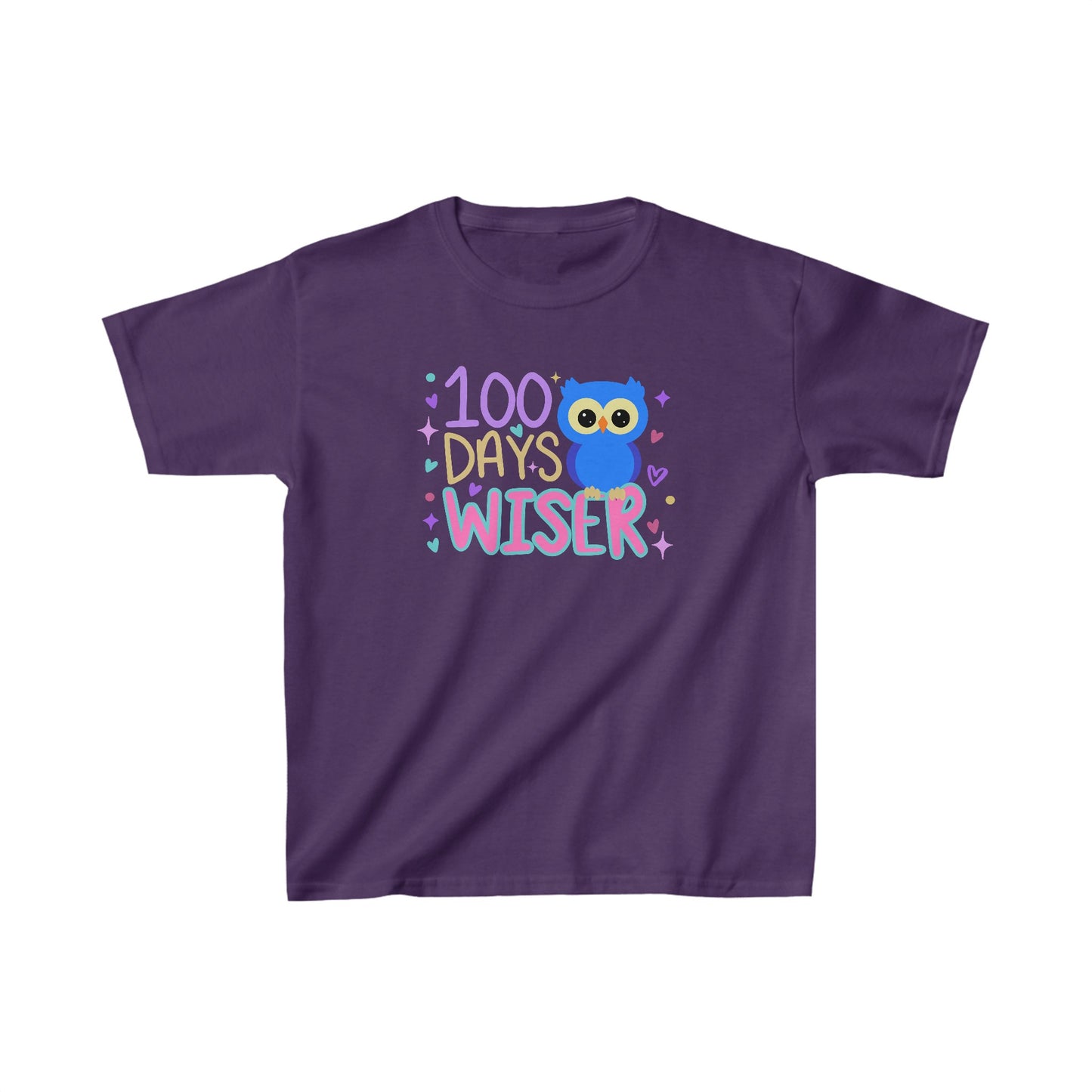 100 Days of Wiser Owl T-Shirt, Youth, School Spirit