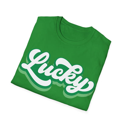 Cursive Lucky St Patrick's Day T-Shirt