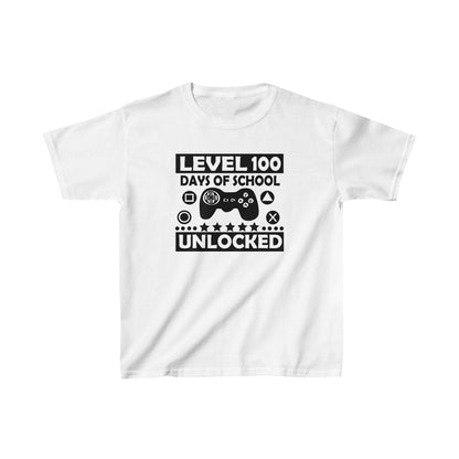 Level 100 School Days Unlocked  T-Shirt, School Spirt, Youth shirt