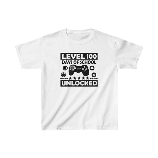Level 100 School Days Unlocked  T-Shirt, School Spirt, Youth shirt