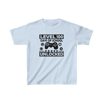 Level 100 School Days Unlocked  T-Shirt, School Spirt, Youth shirt