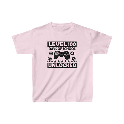 Level 100 School Days Unlocked  T-Shirt, School Spirt, Youth shirt