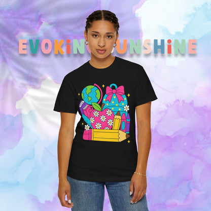 Back-To-School Personalized Teacher Shirt, Teacher Appreciation Gift, Back to School, Artsy Vibe, Comfort Colors