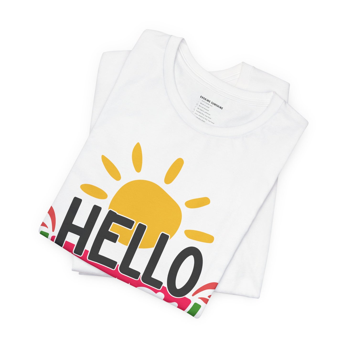 Hello Sweet Summer Graphic Tee, Watermelon and Sunshine