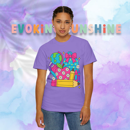 Back-To-School Personalized Teacher Shirt, Teacher Appreciation Gift, Back to School, Artsy Vibe, Comfort Colors