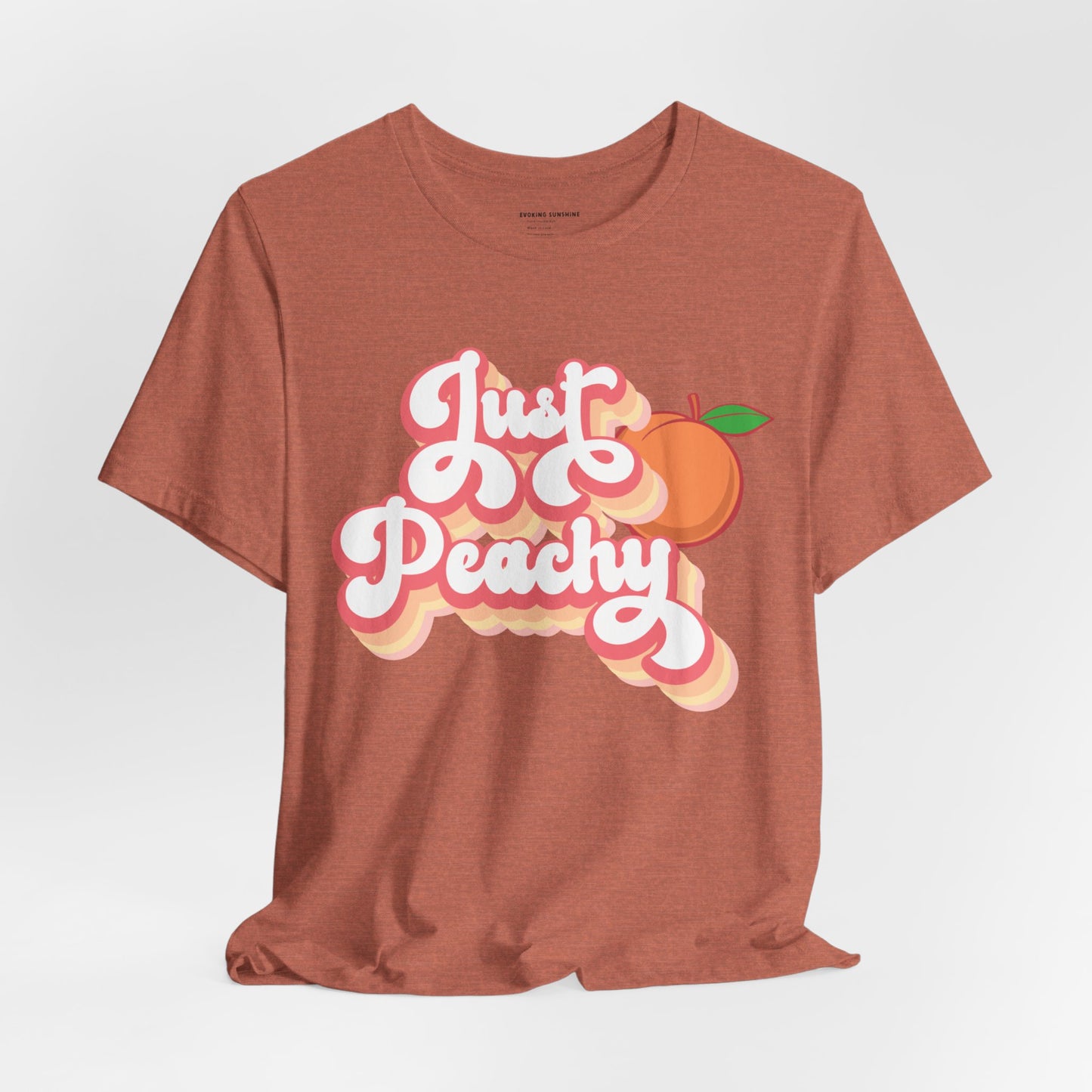 Just Peachy Unisex Bella Canvas Graphic Tee; Express Delivery available