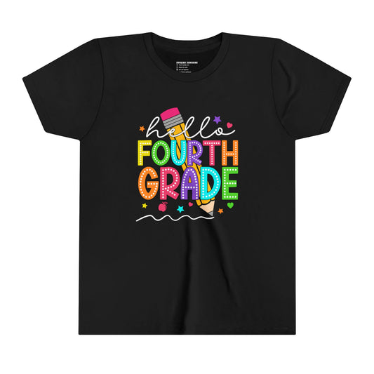 Hello Fourth Grade, Back to School Shirt, 4th Grade, Elementary School