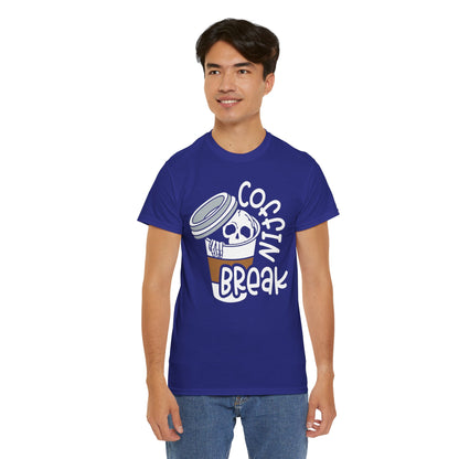 Coffin Break, Skeleton,  Coffee Tee, Unisex Shirt