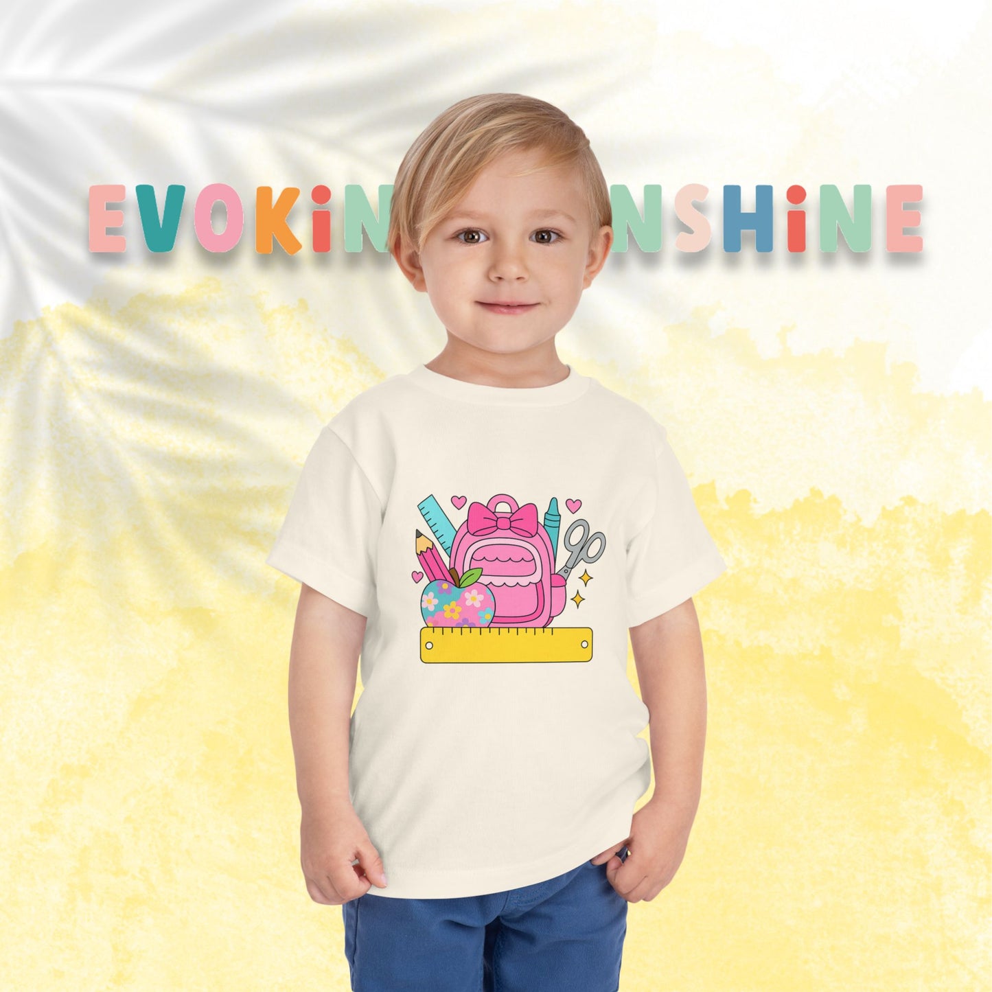 Custom Girls Back-to-School Toddler Tee, Preschool, Kindergarten, MDO, School Shirt, Backpack, Bookbag, Personalize