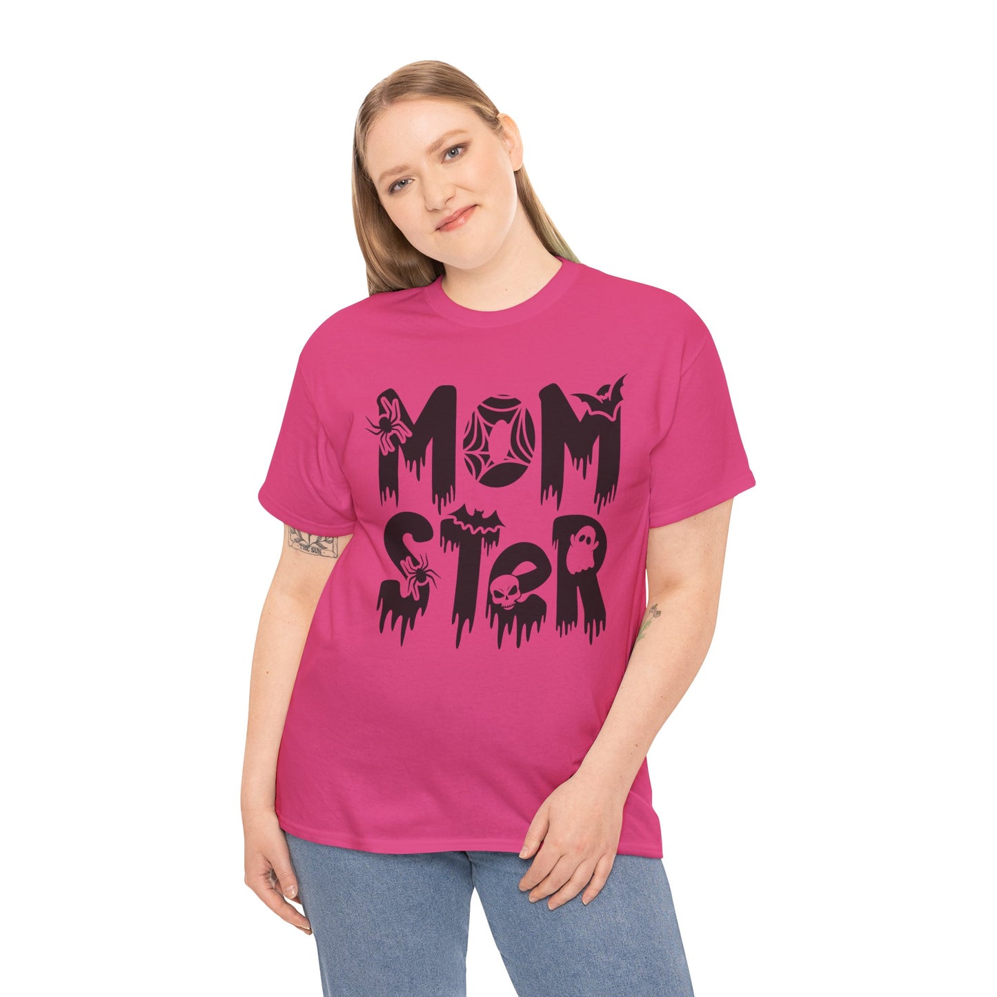 Momster Tee, Halloween Shirt, Trick-or-Treat, Unisex Heavy Cotton Tee,