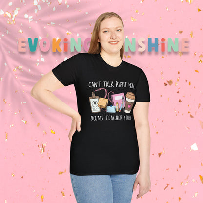 Teacher Life Unisex Softstyle T-Shirt | Funny Teacher Tee, Gift for Educators, Classroom Humor, Teacher Appreciation, Back to School