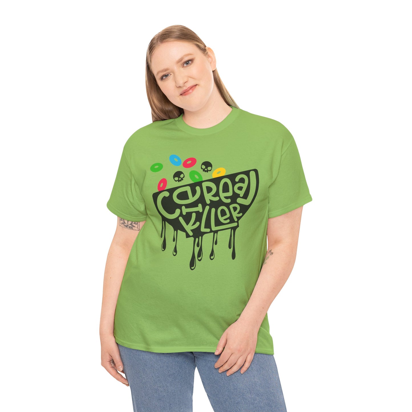 Cereal Killer Tee - Fruity Skull Edition - Adult Unisex Tee - Express Delivery Available