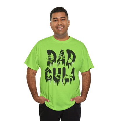 Dadcula Tee, Halloween Tee, Dad Shirt, Halloween Dad Shirt, Unisex Heavy Cotton Tee,