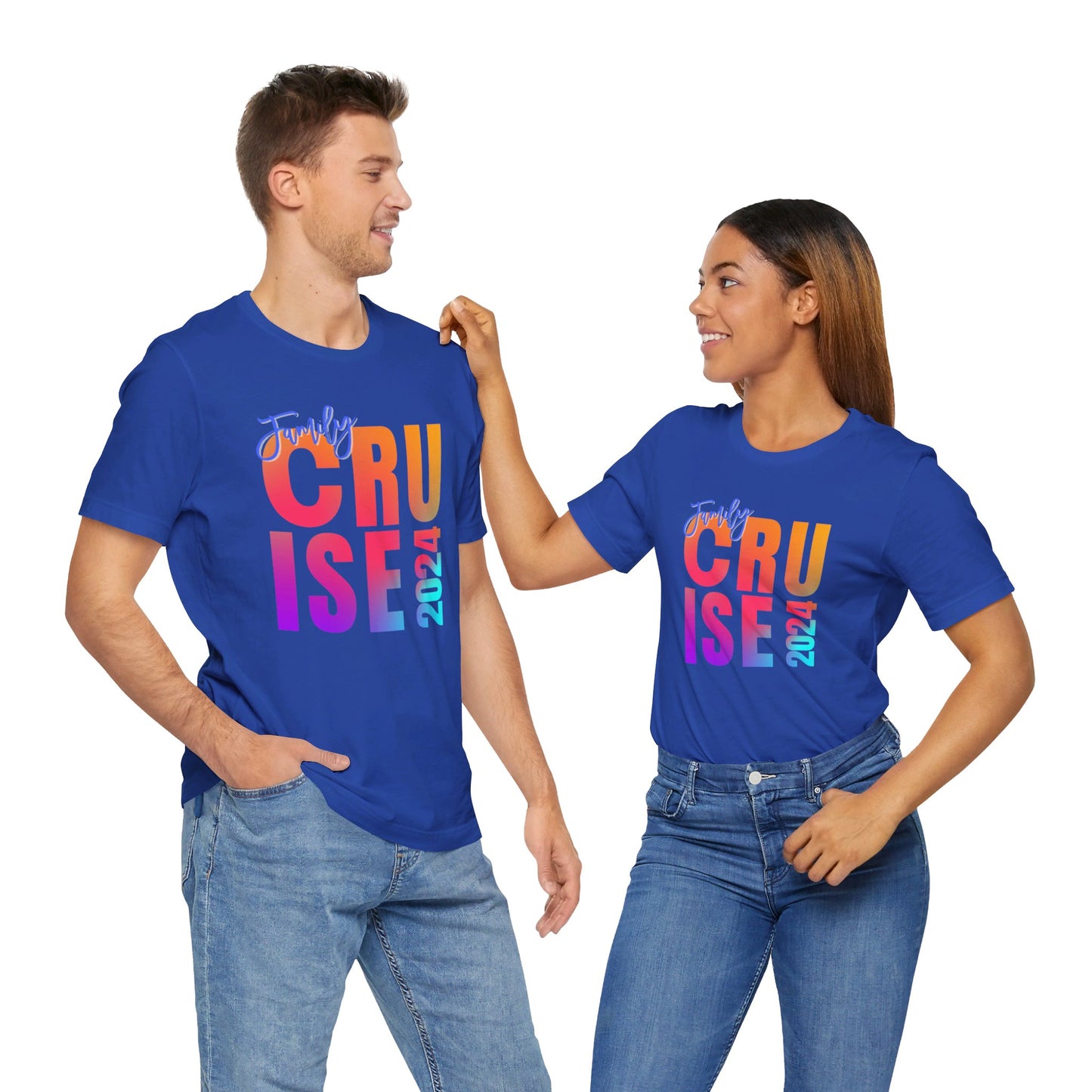 Family Cruise  2024, Adult, Unisex Jersey Short Sleeve Tee, Express Delivery available