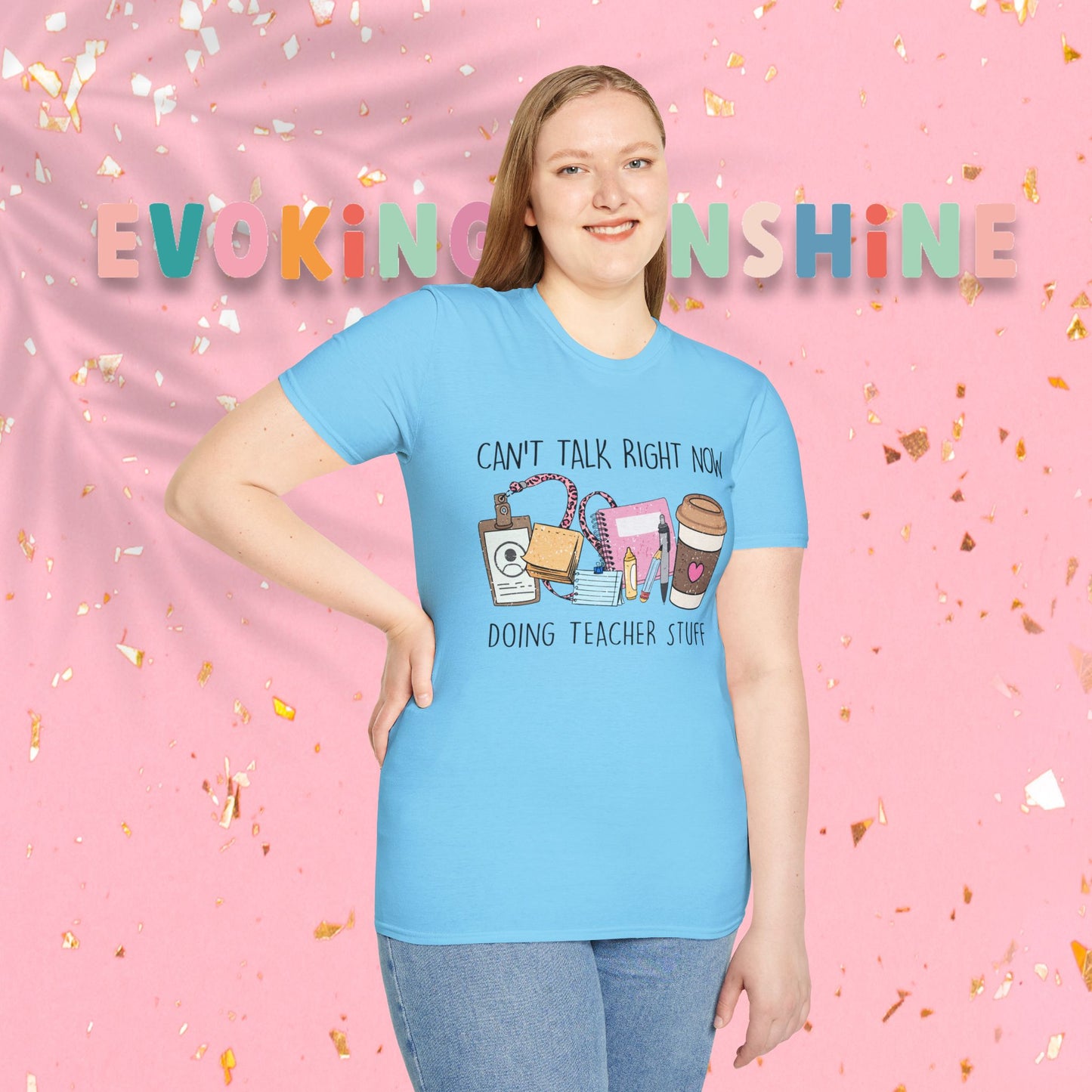 Teacher Life Unisex Softstyle T-Shirt | Funny Teacher Tee, Gift for Educators, Classroom Humor, Teacher Appreciation, Back to School
