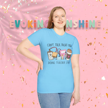 Teacher Life Unisex Softstyle T-Shirt | Funny Teacher Tee, Gift for Educators, Classroom Humor, Teacher Appreciation, Back to School