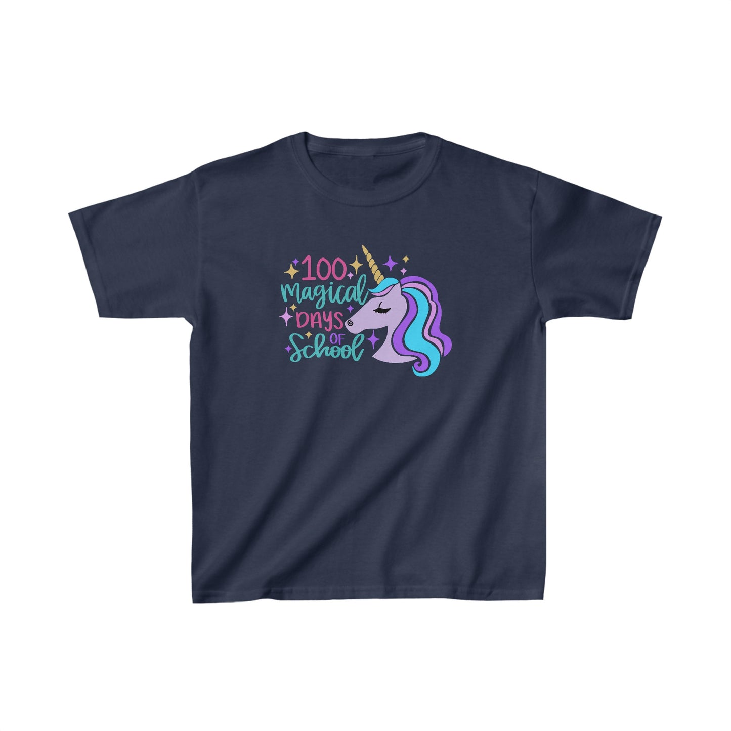 100 Magical Days of School Unicorn T-Shirt, Youth, School Spirit