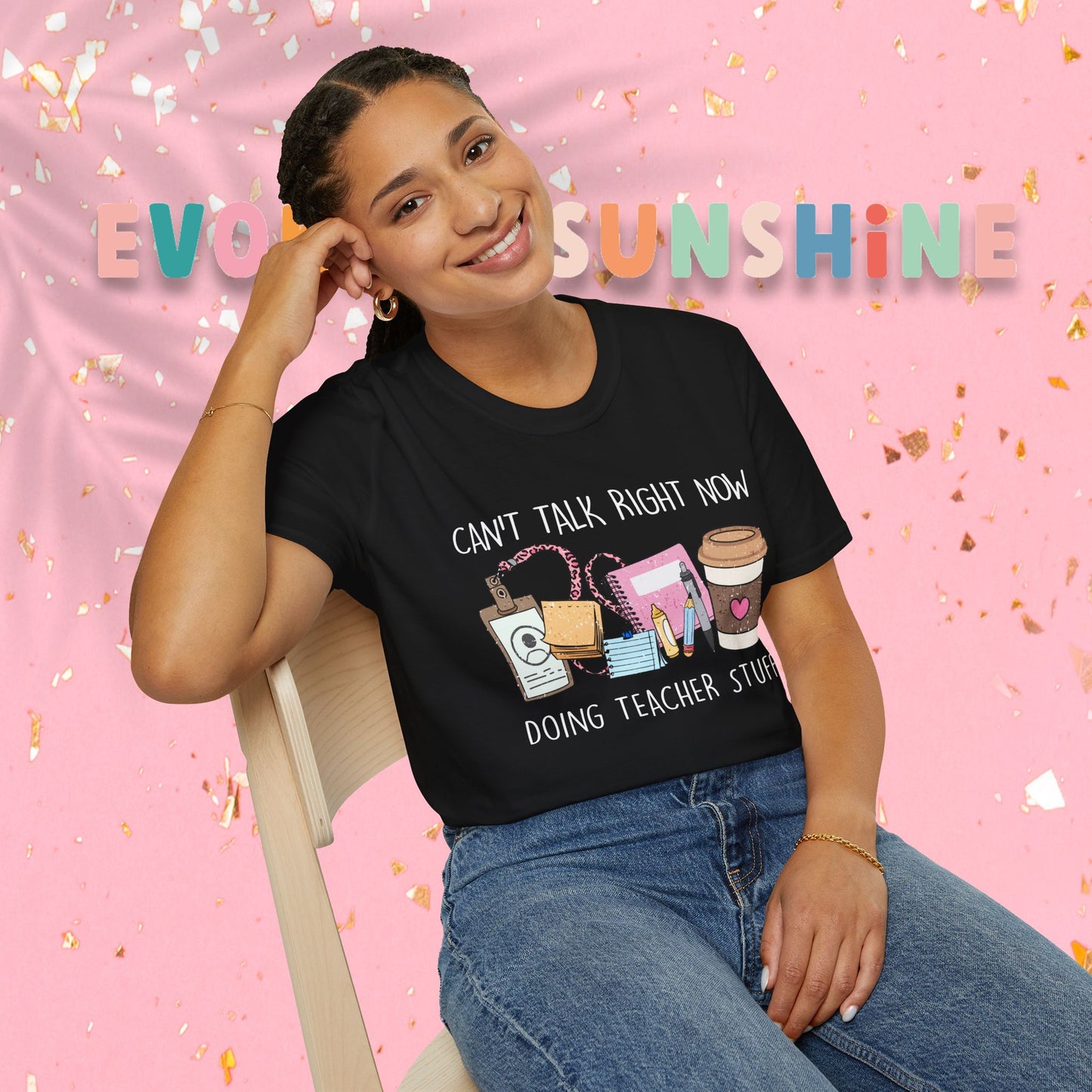 Teacher Life Unisex Softstyle T-Shirt | Funny Teacher Tee, Gift for Educators, Classroom Humor, Teacher Appreciation, Back to School