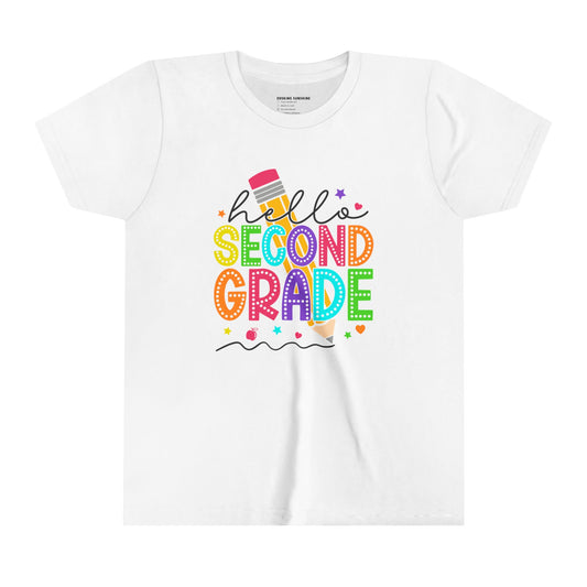 Hello Second Grade Back to School Shirt, 2nd Grade, Elementary School