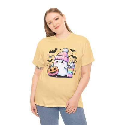 Pretty in Pastel - Cute Ghost - Halloween Shirt - Adult Unisex Tee -