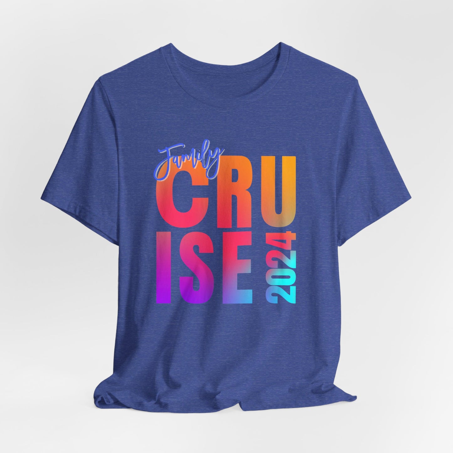 Family Cruise  2024, Adult, Unisex Jersey Short Sleeve Tee, Express Delivery available