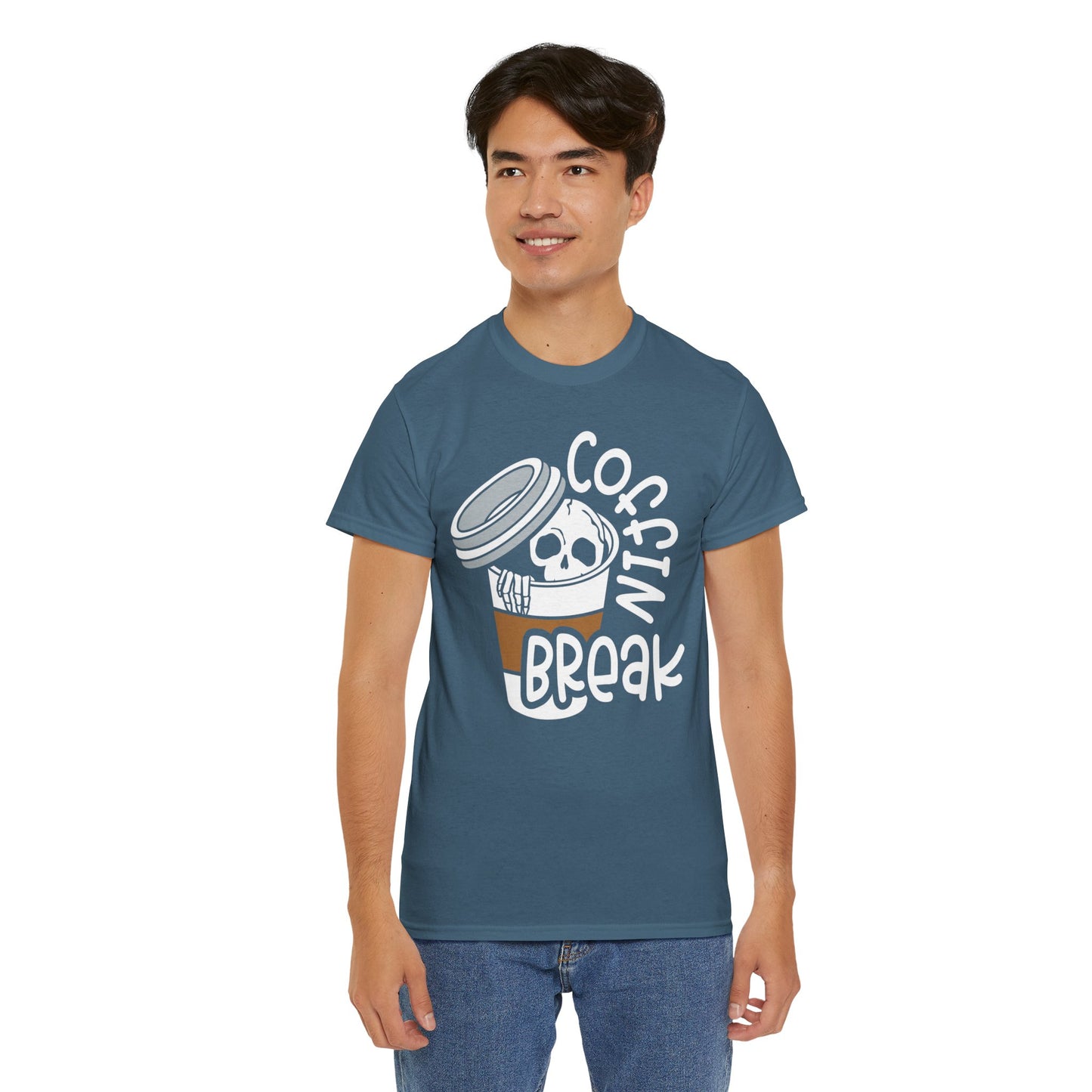 Coffin Break, Skeleton,  Coffee Tee, Unisex Shirt