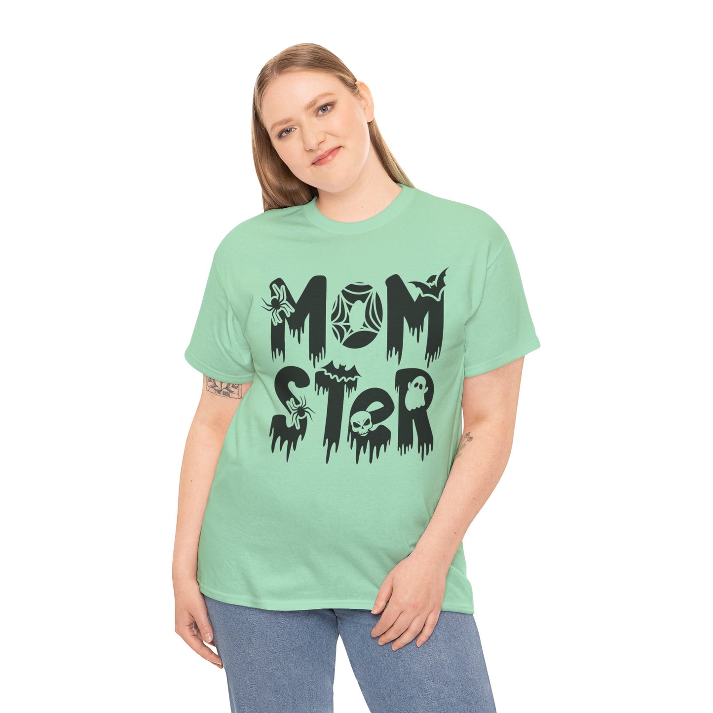 Momster Tee, Halloween Shirt, Trick-or-Treat, Unisex Heavy Cotton Tee,