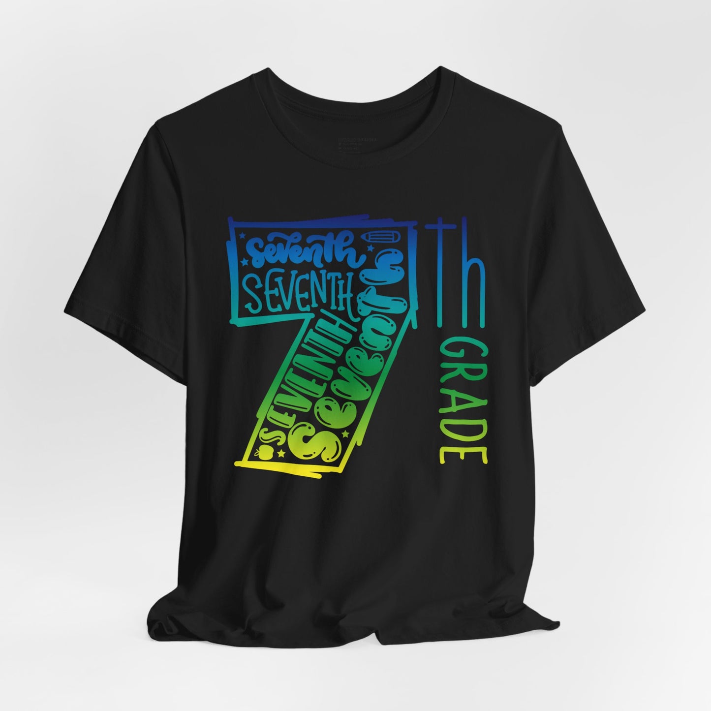 7th Grade Celebration Short Sleeve Tee, Middle School, School Year, Seventh grade