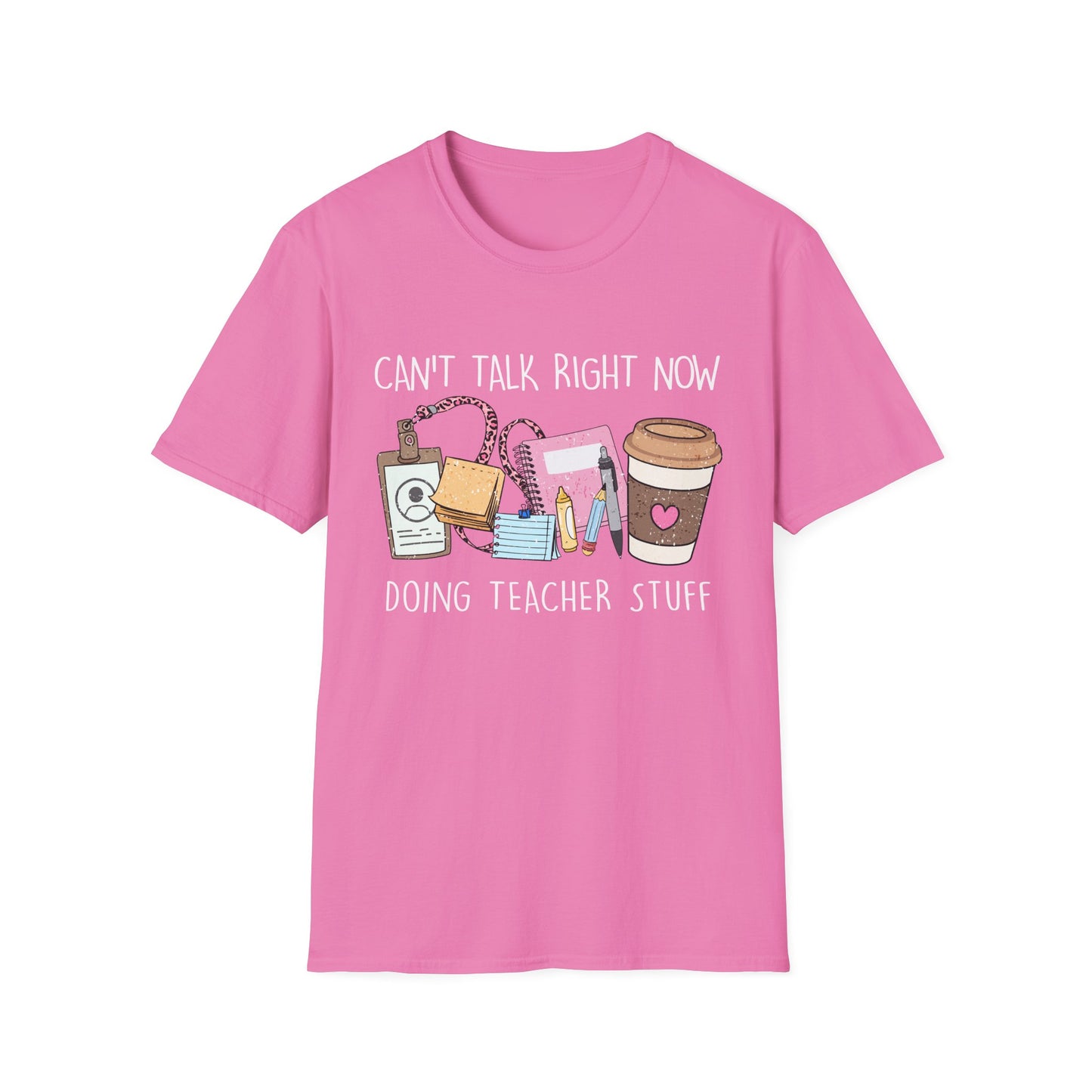 Teacher Life Unisex Softstyle T-Shirt | Funny Teacher Tee, Gift for Educators, Classroom Humor, Teacher Appreciation, Back to School