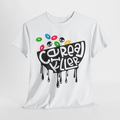 Cereal Killer Tee - Fruity Skull Edition - Adult Unisex Tee - Express Delivery Available