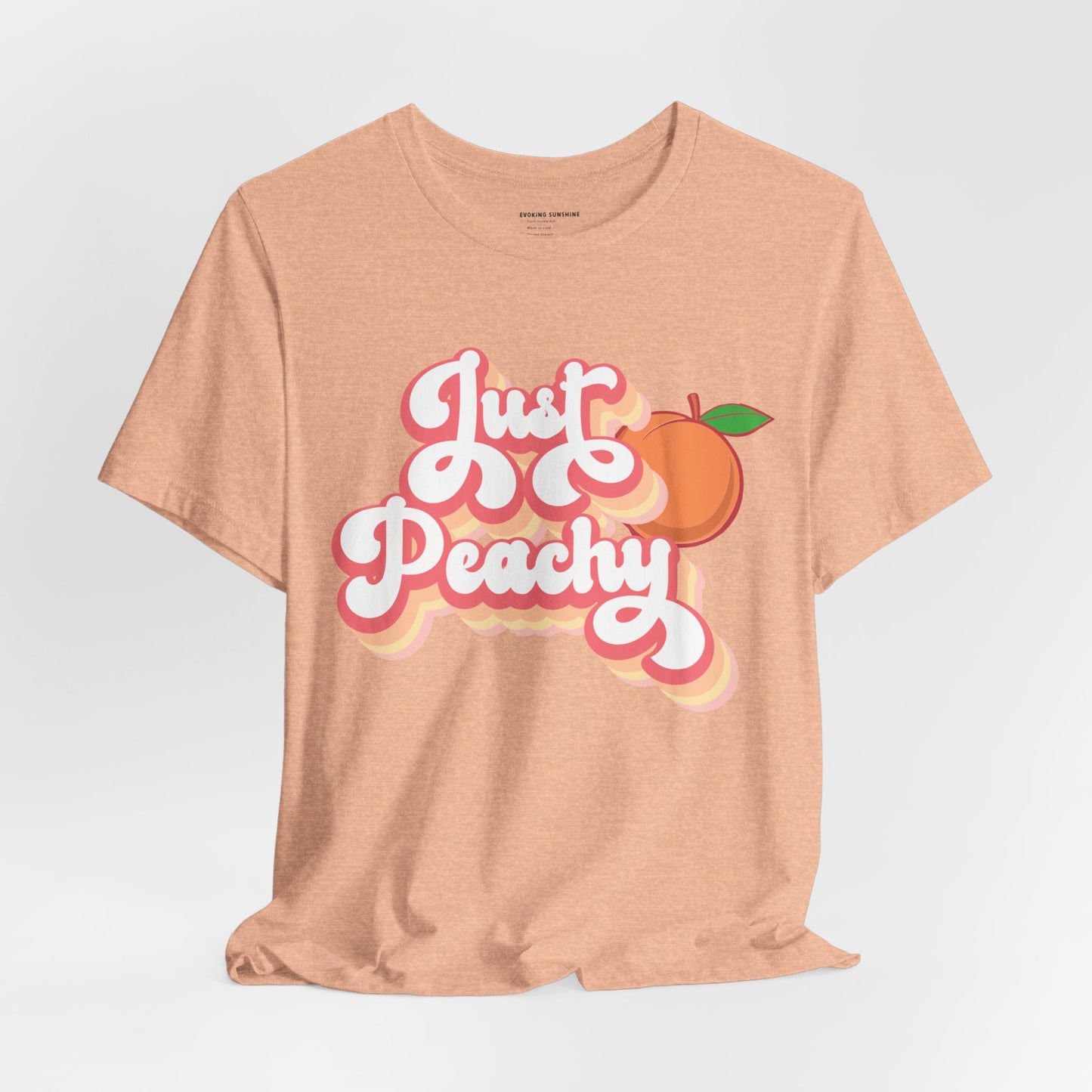 Just Peachy Unisex Bella Canvas Graphic Tee; Express Delivery available