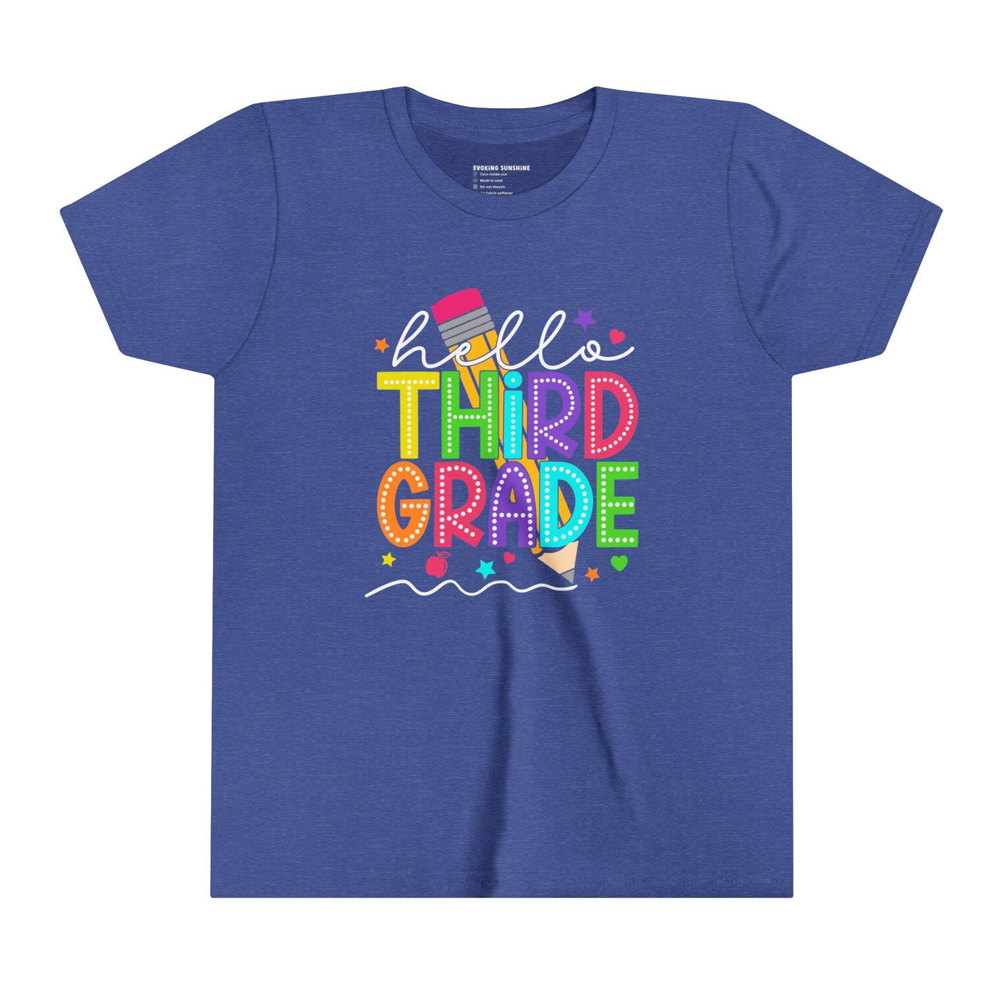 Hello Third Grade, Back to School Shirt, 3rd Grade, Elementary School