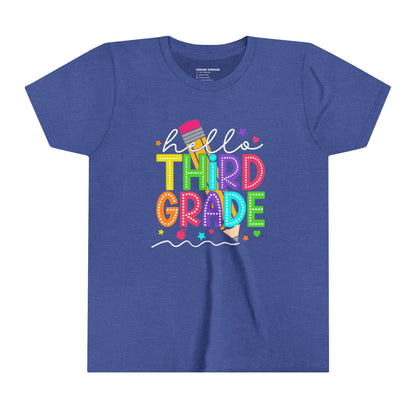 Hello Third Grade, Back to School Shirt, 3rd Grade, Elementary School