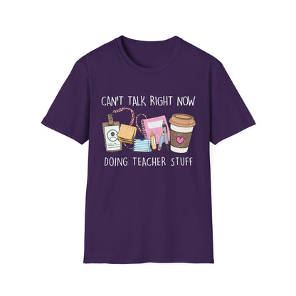 Teacher Life Unisex Softstyle T-Shirt | Funny Teacher Tee, Gift for Educators, Classroom Humor, Teacher Appreciation, Back to School
