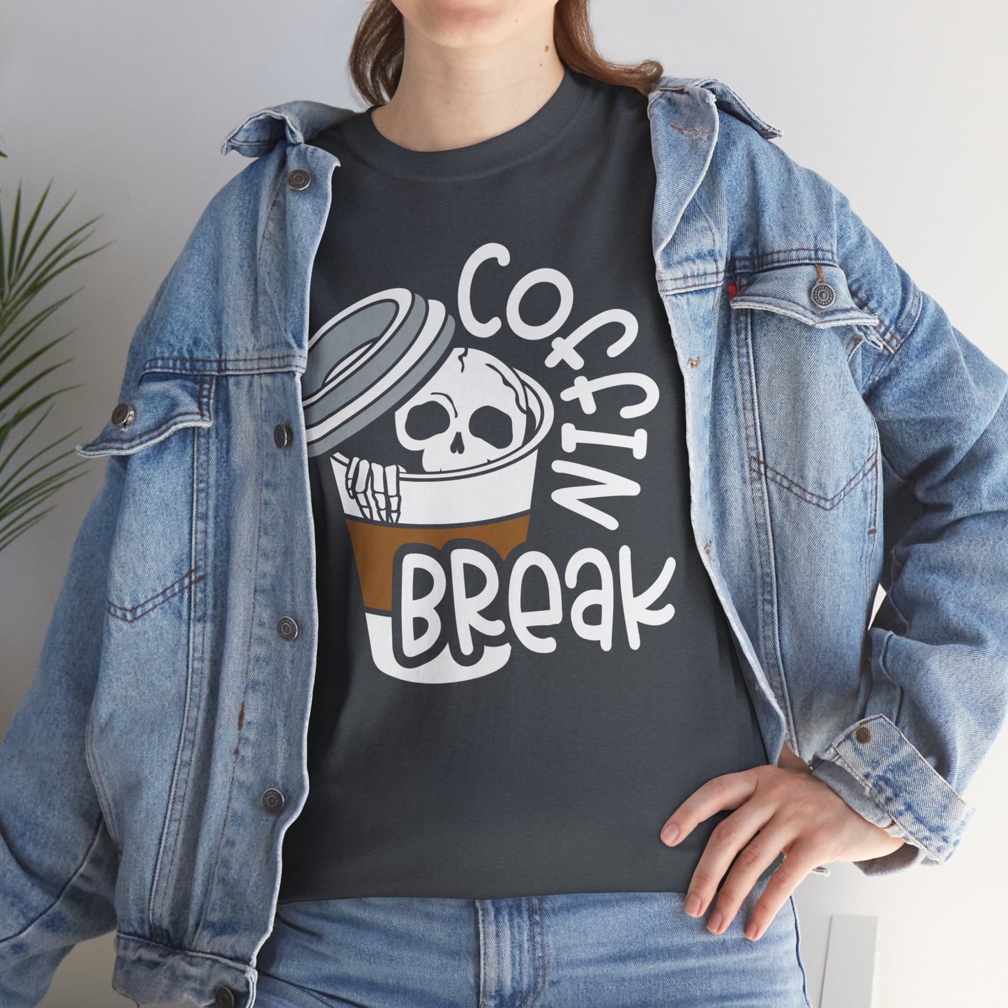 Coffin Break, Skeleton,  Coffee Tee, Unisex Shirt