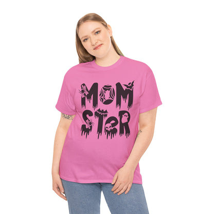 Momster Tee, Halloween Shirt, Trick-or-Treat, Unisex Heavy Cotton Tee,