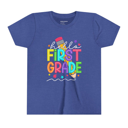 Hello First, Grade Back to School Shirt, 1st Grade, Elementary School