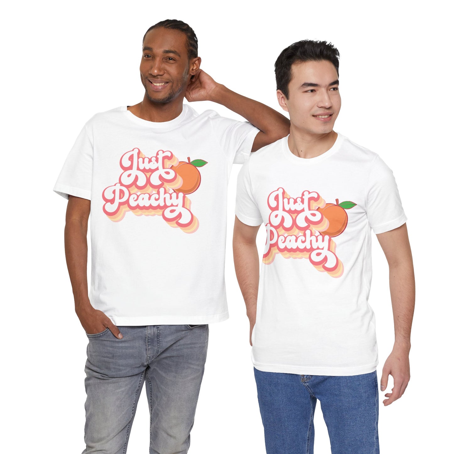 Just Peachy Unisex Bella Canvas Graphic Tee; Express Delivery available