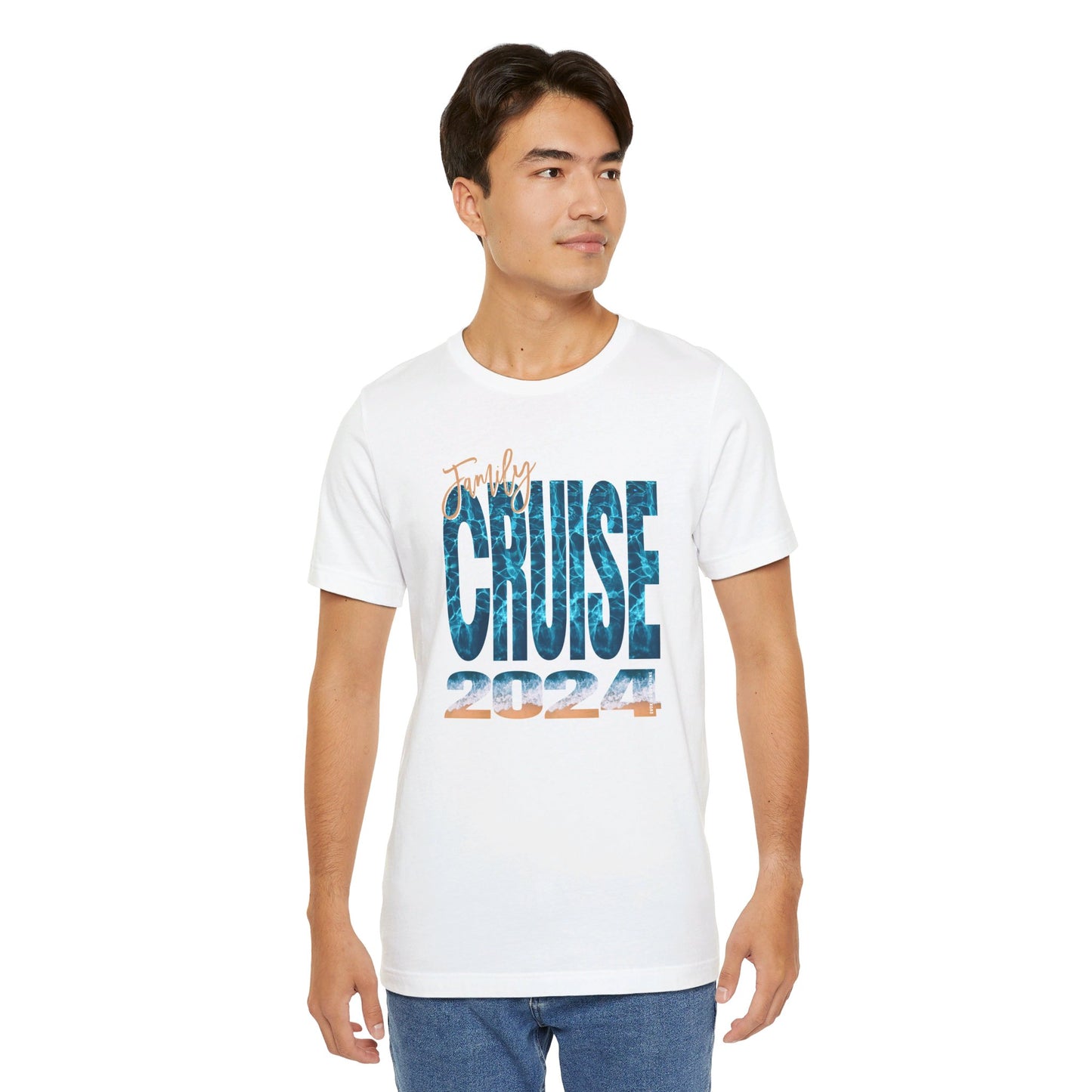 Family Cruise 2024 Ocean Print - Matching Family Vacation Shirts