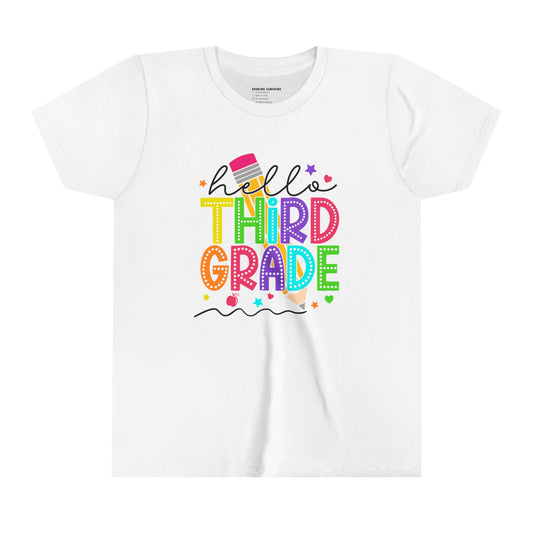 Hello Third Grade, Back to School Shirt, 3rd Grade, Elementary School