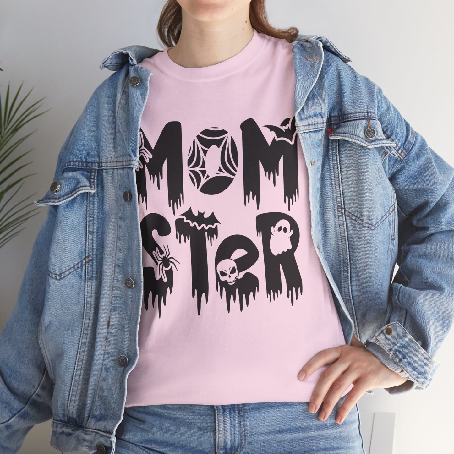 Momster Tee, Halloween Shirt, Trick-or-Treat, Unisex Heavy Cotton Tee,