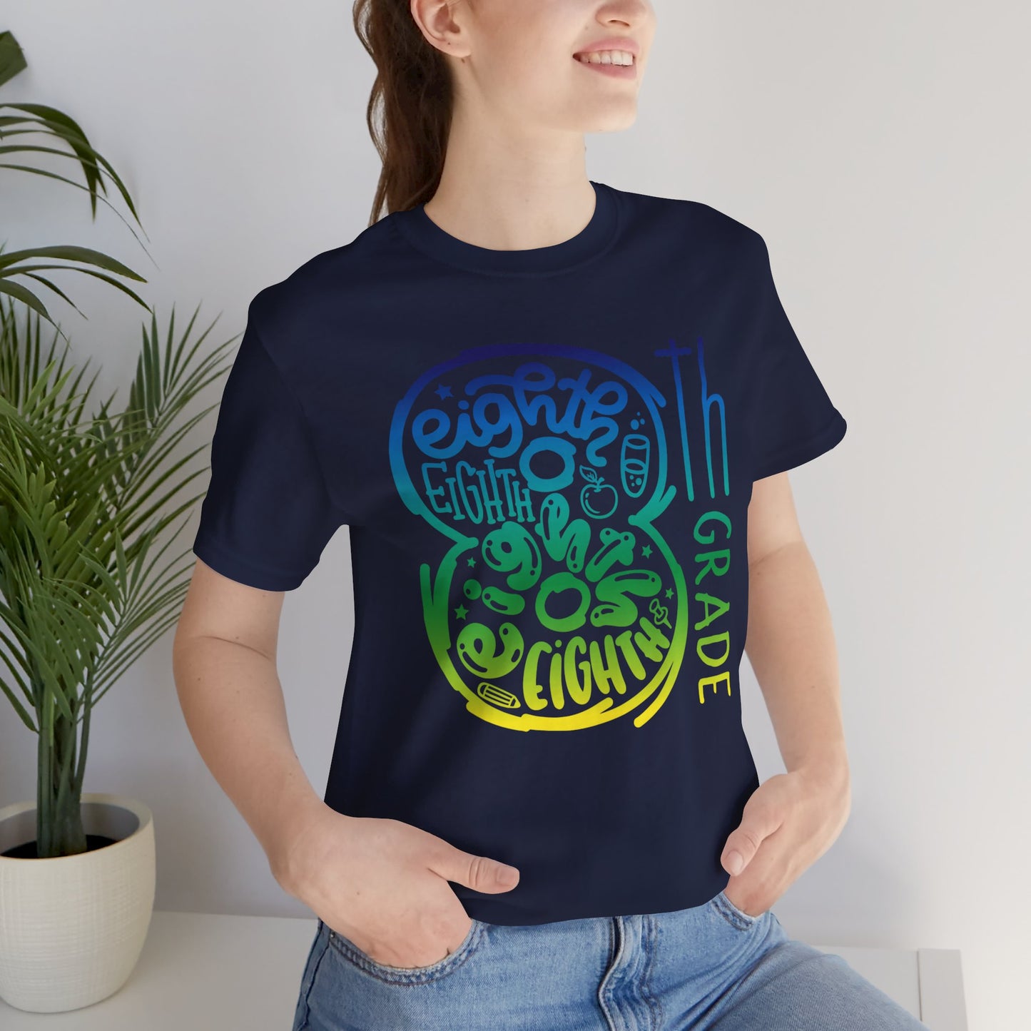 8th Grade Celebration Short Sleeve Tee, Middle School, School Year, Eighth grade