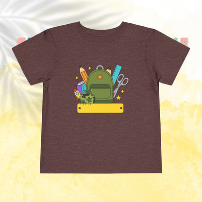 Custom Boys Back-to-School Toddler Tee, Preschool, Kindergarten, MDO, School Shirt, Backpack, Bookbag, Personalize