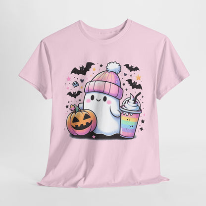 Pretty in Pastel - Cute Ghost - Halloween Shirt - Adult Unisex Tee -