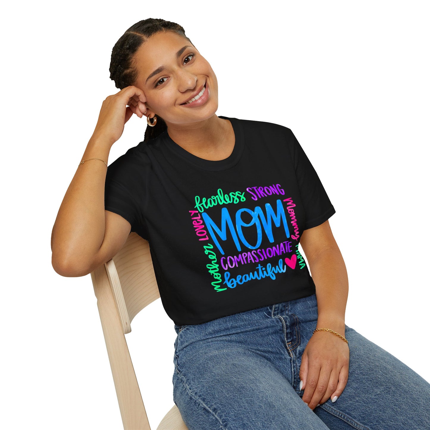 Radiant Mom: Empowering Jewel Tone Shirt, Soft style shirt