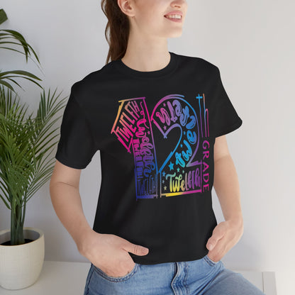 12th Grade Celebration Short Sleeve , High School, School Year, 12 grade, Senior Year, Senior Class
