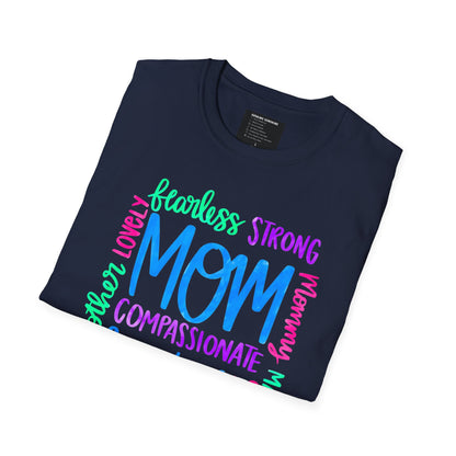 Radiant Mom: Empowering Jewel Tone Shirt, Soft style shirt