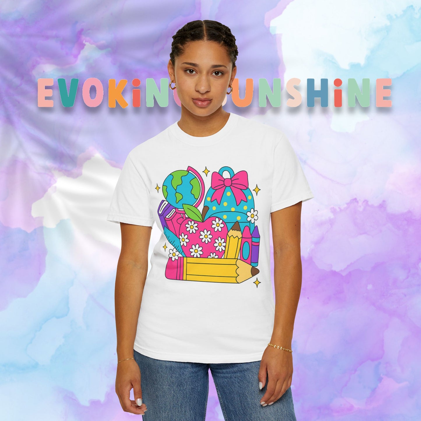 Back-To-School Personalized Teacher Shirt, Teacher Appreciation Gift, Back to School, Artsy Vibe, Comfort Colors